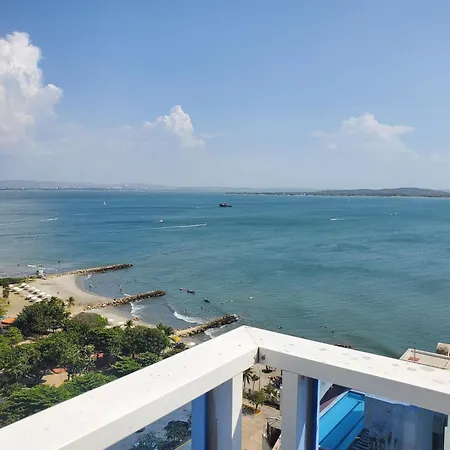 Con Vista Al Mar, A Cuadra De La Playa. Piso 16 Apartment *